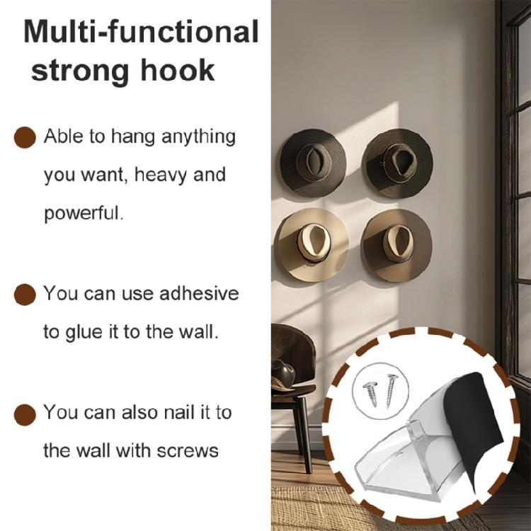 4/6/8/12pcs Baseball Caps Hangers Hat Organizer Wall Mounted Hat Display Shelf