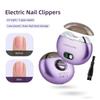2026 New Electric Nail Clipper with UV Light Manicure Grinder Low Noise Safe for Adult Child Finger Toe Nursing Home Care