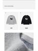 Trendy Unisex Cute Cat Pattern Soft Fluffy Knit Sweater - Warm Round Neck Long Sleeve for Couples