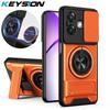 KEYSION Magnetic Phone Case for OPPO A3 A3X 5G A5i Slide Camera Protection Upright Kickstand 360 Ring Shockproof Back Cover