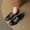 Four Seasons Wear Round Head Casual Single Shoes Shallow Mouth Foot Cover Women's Lazy Shoes One Pedal Large Size Shoes New Rubber Soft Sole