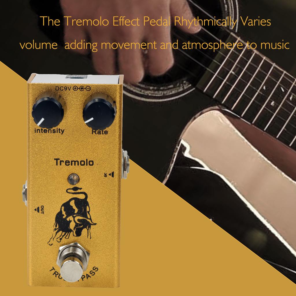 Electric Guitar Pedal Overdrive/ Distortion/Chorus/Delay/Tremolo Delay True Bypass, Durable Design for Versatile Tones