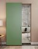 Invisible Track Two-Way Buffer Wheel Sliding Door Hardware for Glass/Wood Doors