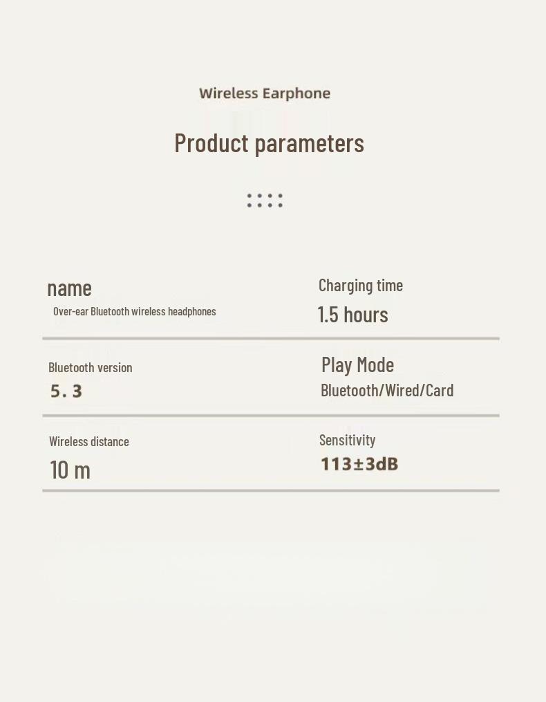 Universal Wireless Bluetooth Gaming Headset P2961 - Over-ear with Deep Bass for Music and E-sports