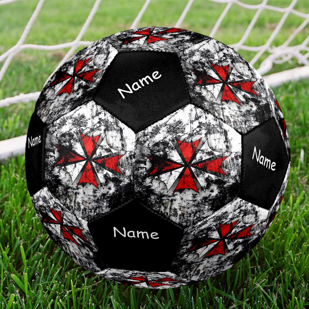 Custom Name Resident Evil Theme Size 5 Soccer Ball, Suitable for Both Indoor and Outdoor Matches, a Gift Suitable for Everyone.