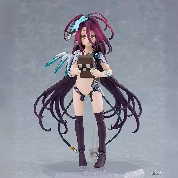 Figma 604 No Game No Life Schwi Articulated PVC Action Figures Toys no box