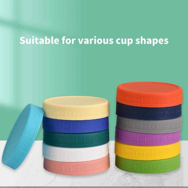 12er-Pack Praktische Kunststoff-Einmachglasdeckel 7CM Dicht Verschließbar Küchenorganizer Zubehör Einmachglasdeckel