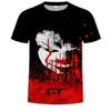Summer Round Neck 3D Joker Resurrection Night Print Top Fashionable Casual Short Sleeved Men's T-shirts