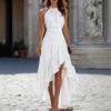 Europäisches und amerikanisches neues lässiges Mode-elegantes Damenkleid mit Rüschenrand