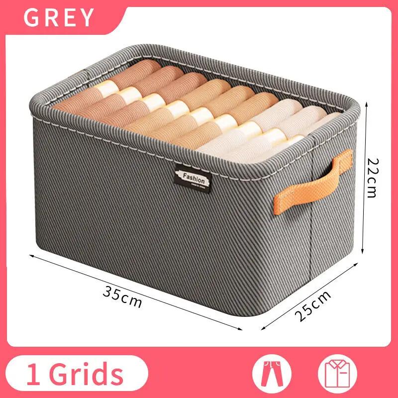 

Cation складной органайзер с соединенной крышкой большой емкости с откидной крышкой органайзер для одежды для дома ящики для хранения в шкафу серый