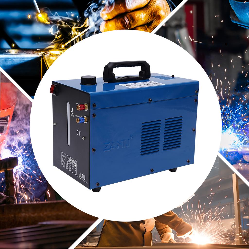 Welding Water Cooler, 370W High Power Pump, 8L Capacity, with 2 Water Pipes & Quick Connectors, for Efficient Welding Cooling