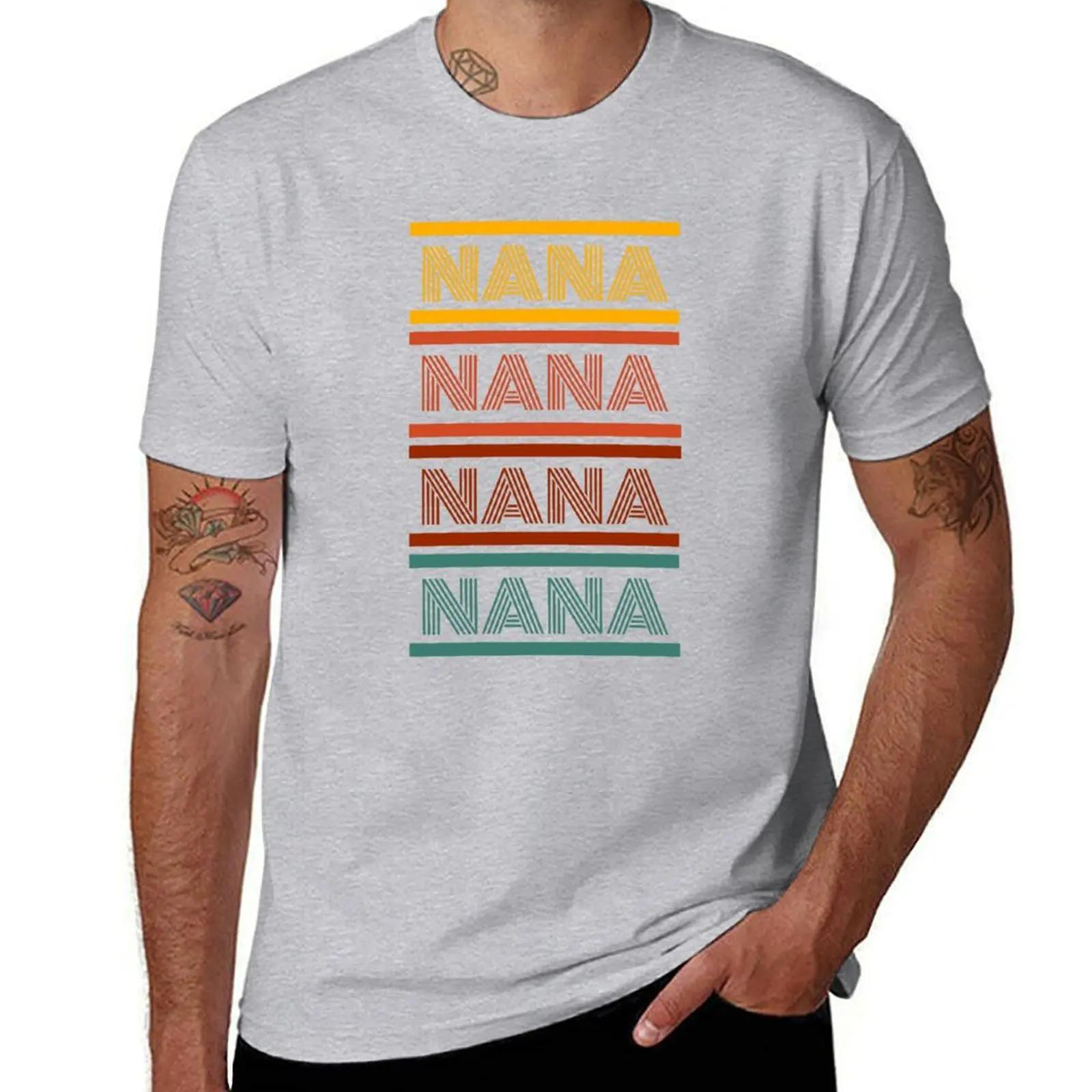 

Retro Nana Tshirt TShirt for a boy graphics aesthetic clothes t shirts for men S