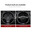 For VOLKSWAGEN Car Carbon Fibre Steering Wheel Cover Anti Slip Steer Handle Caps For VW GTI Scirocco Polo Passat Golf Tiguan Jet
