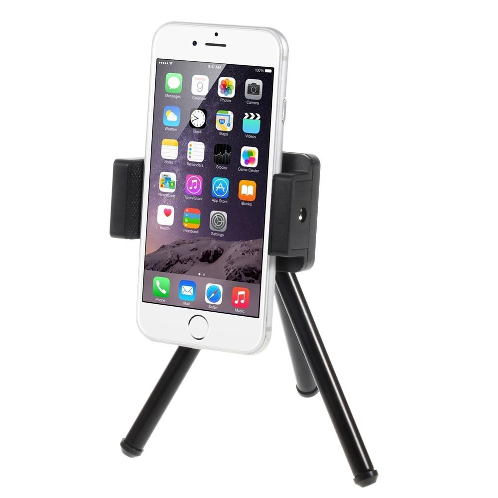 

Portable Rotary Tripod Stand with Phone Holder Mount,Size: 5-9cm
