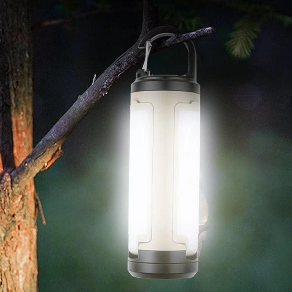 Brightness Adjustable LED Tent Light 3 Leaf Foldable Rechargeable Lantern  Outdoor Camping