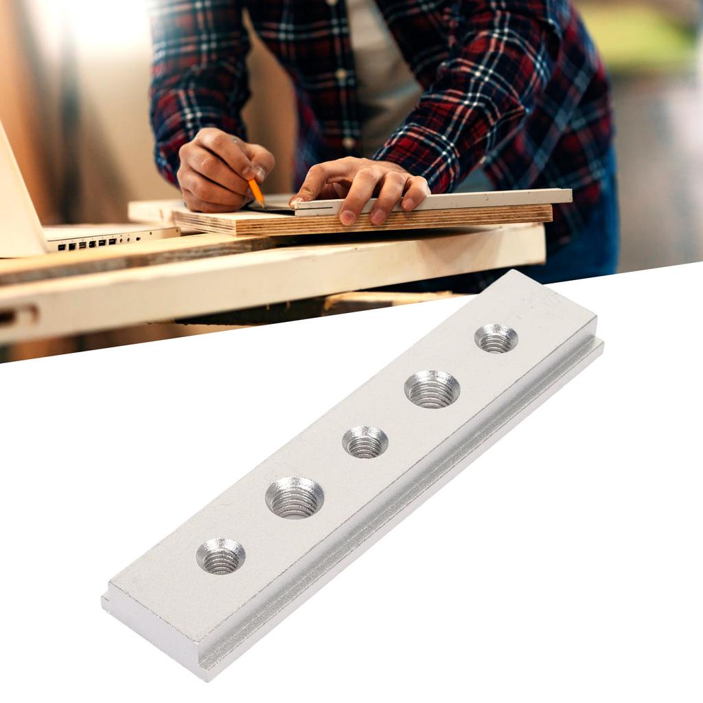 100mm T Slot Miter Track with Holes Aluminum Alloy Woodworking Chute Rail Electric Circular Saw Workbench Fixture