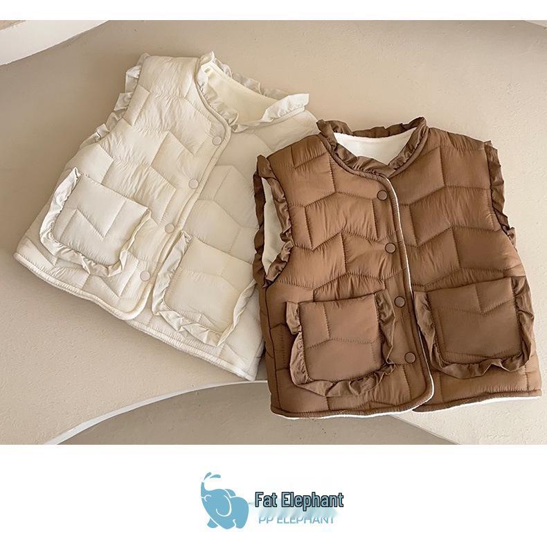 Kids' Warm Cotton-Padded Vest – Versatile Outerwear for Boys and Girls