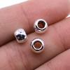 15 Pieces Antique Bronze/Silver Color 9X9X4mm Glossy Spacers  Hole Beads Charm Pendant Jewelry Handmade