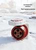 IP67 125A Angled Industrial Plug & Socket, Waterproof Male-Female Connector, 3-5 Pin Flush Mount