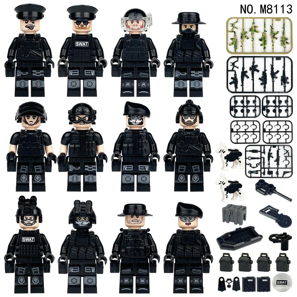 Spot M8015 City Occupation Cartoon Small Particle Building Block Figurine Children Assembled Building Block Toy