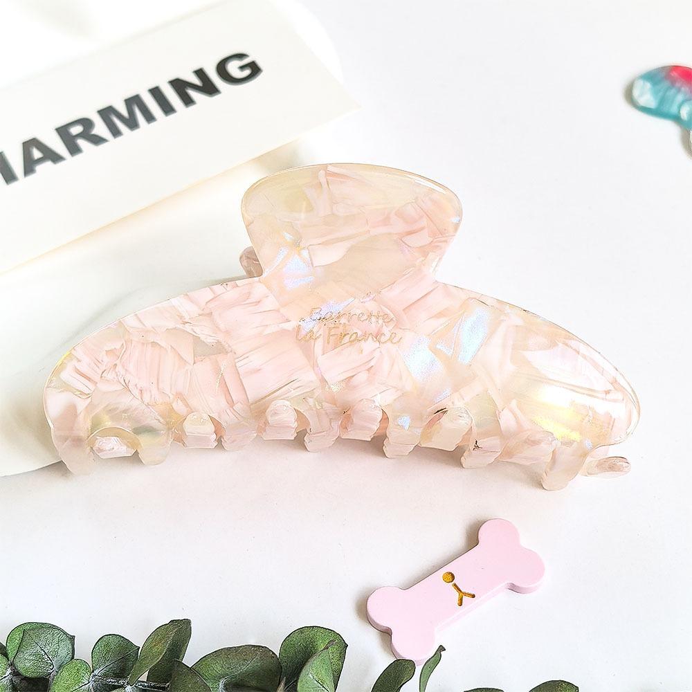 Acrylic Acetic Acid Hair Claw Elegant Women Hair Accessories Fashion Gradient Shark Clip  Gifts