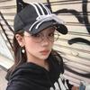 2025 Dark Wind Straps Knot Cat Ears Niche Hanging Rings Personalized Fashionable Street Cap Baseball Cap
