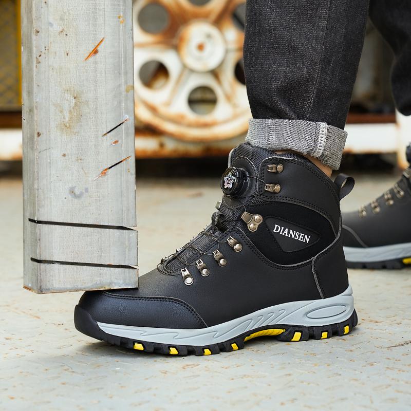 Mens Work Outdoor Boot Safety Shoes Steel Toe Cap Puncture-Proof Work Sneakers Indestructible Work Shoes Men Advisable Shoes New