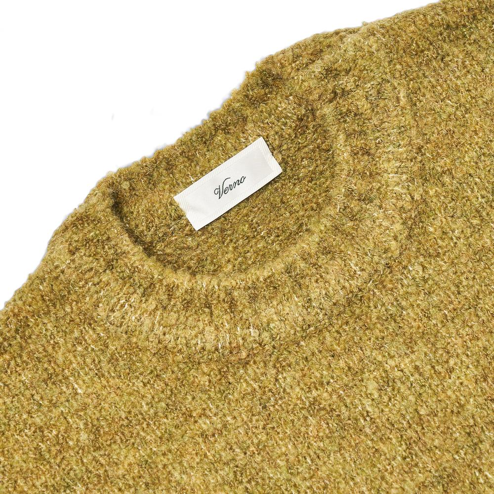 Verno Boucle Vest Knit Vomit-Yellow