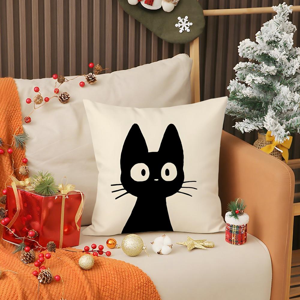 k-Kiki's Delivery Service Pillow Case Living Room Sofa Decorative Cushion Cover Simple Household Light Luxury Printed Pillow