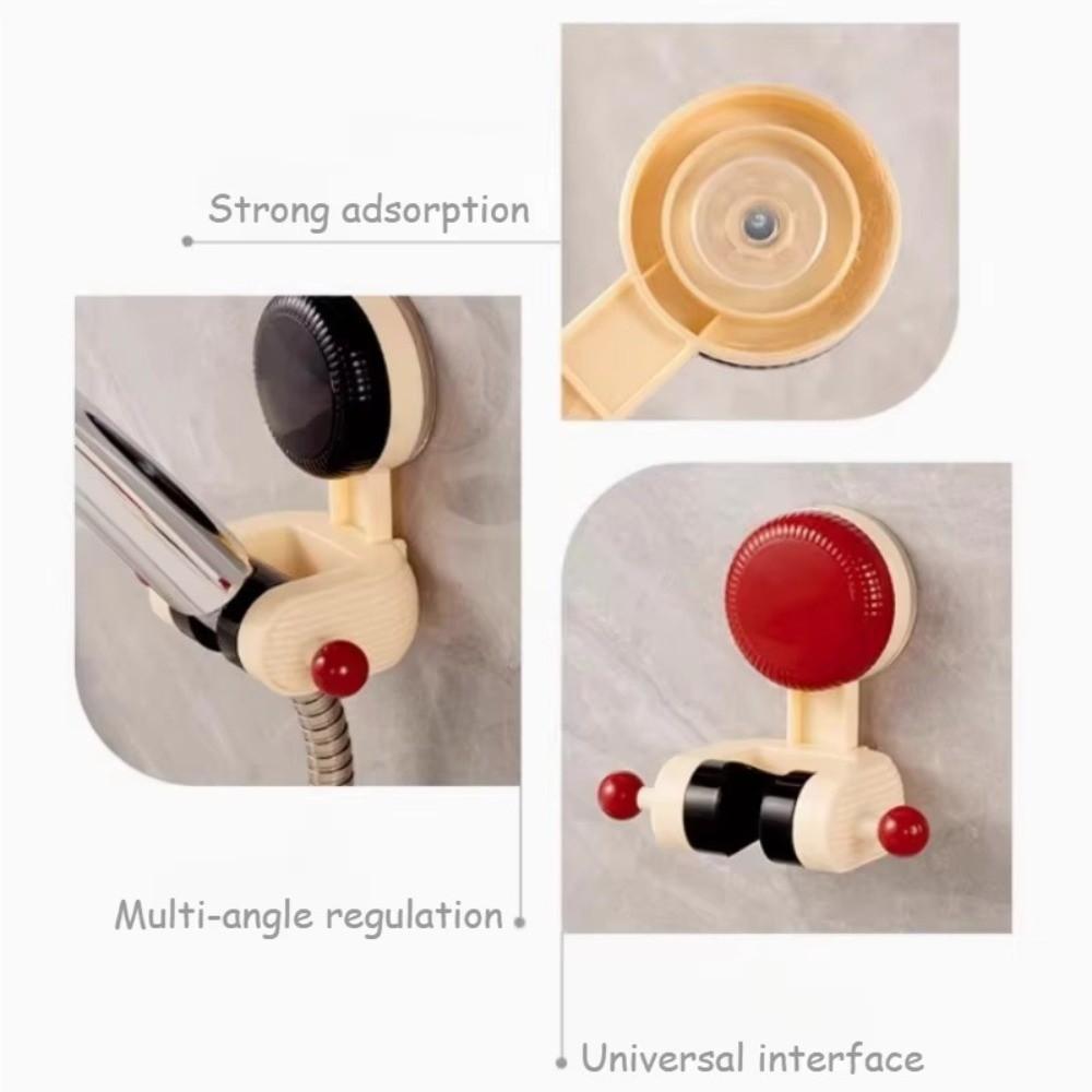 Wall Mount Shower Head Fixed Bracket Suction Cup Shower Support Stand  Bathroom Accessories