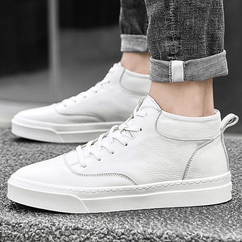 

Men s round head first layer cowhide men s casual single shoes front lace-up breathable flat heel rubber non-slip men s shoes 46 чорний