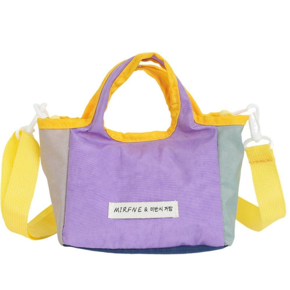 

Korean Style Nylon Shoulder Bag Lightweight Eco friendly Storage Bag Canvas Messenger Bag Girls синій