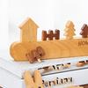 M-Modern-Key Hook Rack Wall Mount Solid Wood Key Storage Holder Non-Toxic Coat Rack Household Sundries