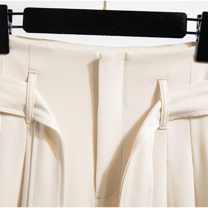 DIMANAF Primăvara Plus Dimensiune Femei Pantaloni Largi cu Picior Pantaloni de Bază Elastic Pantaloni Casual Lejer Pantaloni Plisați 5XL