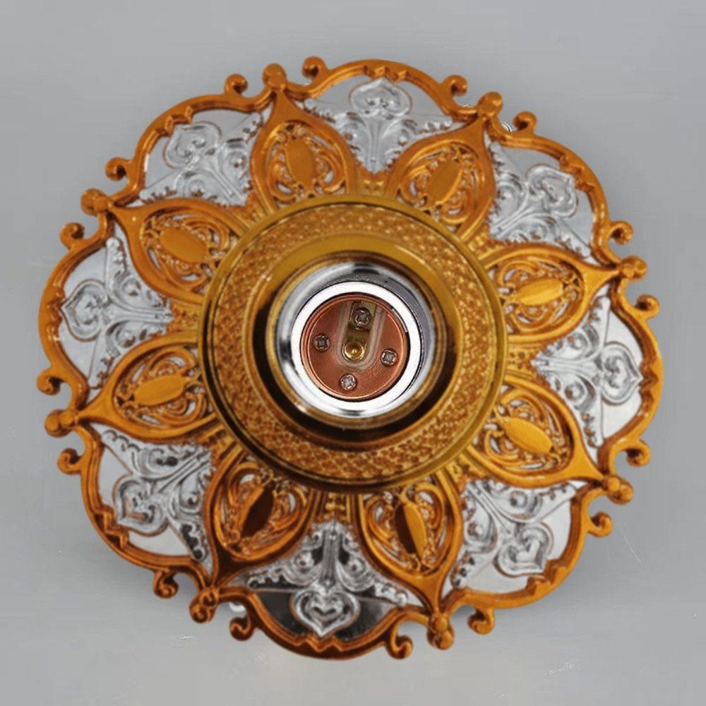 Golden Base E27 Lamp Socket Fixed Base Light Fixture Parts Stylish Holder Bulb Holder  Base Stand