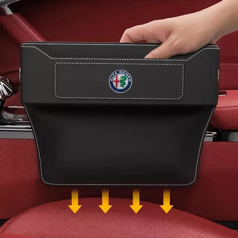 Auto Sitzlücken Organizer Sitzspalt Schlitztasche Für Alfa Romeo giulia stelvio giulietta 159 147 156 166 Auto Zubehör