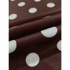 Women Brown Polka Dot Backless Spaghetti Strap A Line Maxi Vacation Dress