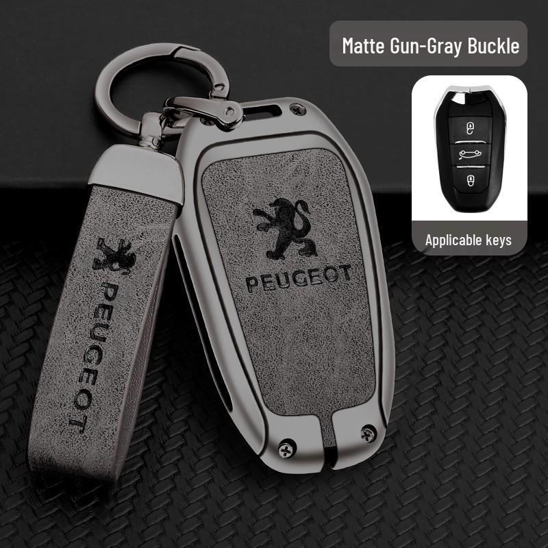 Dongfeng Peugeot 408/308/3008 Key Case - Metal, Anti-Lost Design