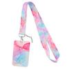 Marble Texture Phone Lanyard & Card Holder for Student/Work ID, Meal & Bus Access.