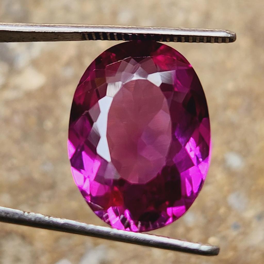 11.50 CT Natural Ceylon Padparadscha Sapphire Gemstone Oval Shape Certified