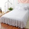 Little Fresh Wash Cotton Bed Skirt Solid Color Bed Cover Anti Slip Dust Cover 1.8m 1.5m Modern Minimalist Bedspread