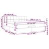 VidaXL Cadre de lit ottoman avec matelas gris clair 160x200 cm velours, cadre de lit, cadre de lit rembourré, cadre de lit 3311783
