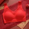 Summer Seamless Underwear Women Gather Anti-sagging Upper Support Collection Secondary Breasts Breathable Thin Steel Rimless Sports Vest Bra