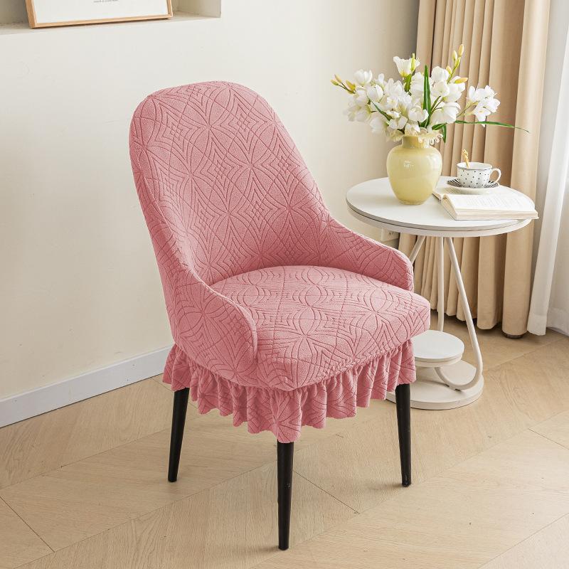 Simple Curved Pineapple Chair Jacquard Chair Cover Household With Armrest Chair Cover Universal Dust-Proof Elastic Chair Cover For All Seasons