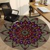 1PC Mandala Pattern Chair Carpet for Office Non-Slip, Lightweight, Machine Washable Rug for Office, Sleeping, Room - Holiday Decoryy251009099