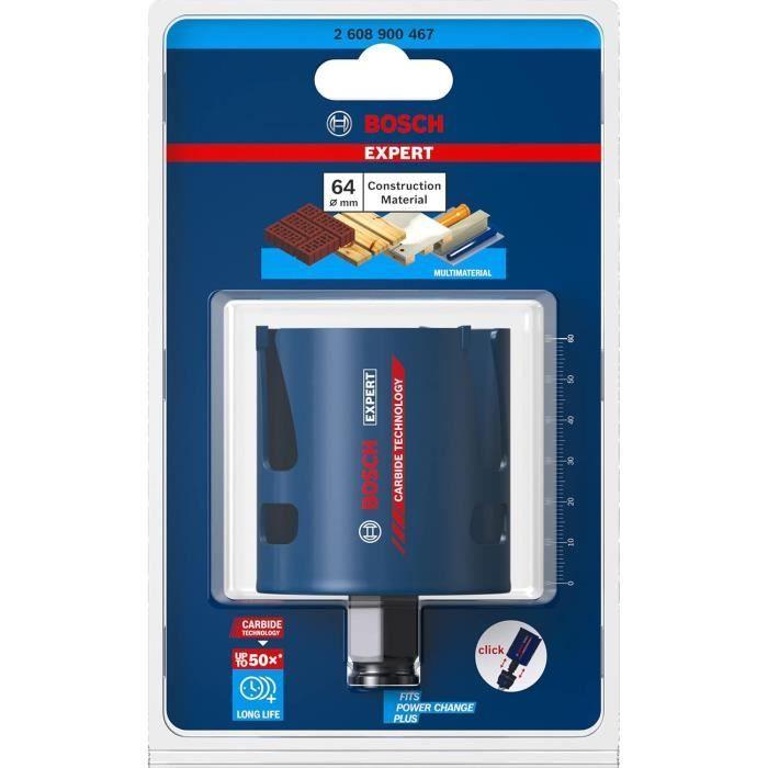 Scie Trépan - Bosch - EXPERT Construction Material - Ø 64 Mm - Durabilité 50x - Pour Matériaux Durs