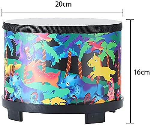 Floor drum, bongo tom drum, drum that can be used without drumsticks, comes with two 8-inch mallets.