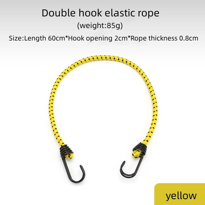 Bungee Cords With Coated Hooks, Heavy Duty Outdoor Bungee Straps With Load Capacity Metal Hook for Camping