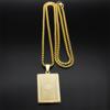 Schriftzeichen Thailand Buddhistische Plaketten Lotus Anhänger Halsketten für Männer Frauen Edelstahl Religiöser Wunsch Talisman Kette Schmuck
