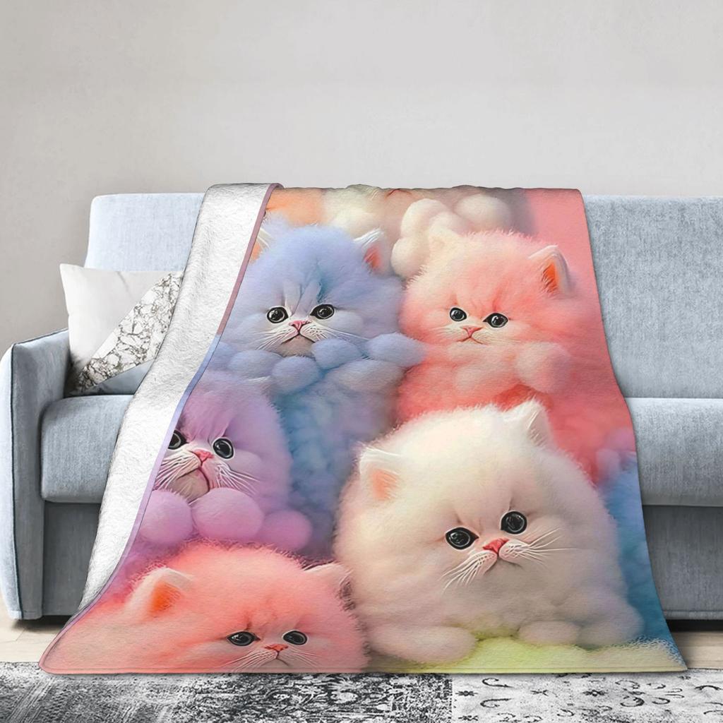 Funny Dog Selfie Flannel Blanket Winter  Super Soft Throw Blanket for Girls Boys Outdoor Comfortable Bedspread Sofa Bed Cover